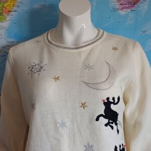 Cream Holiday Sweater